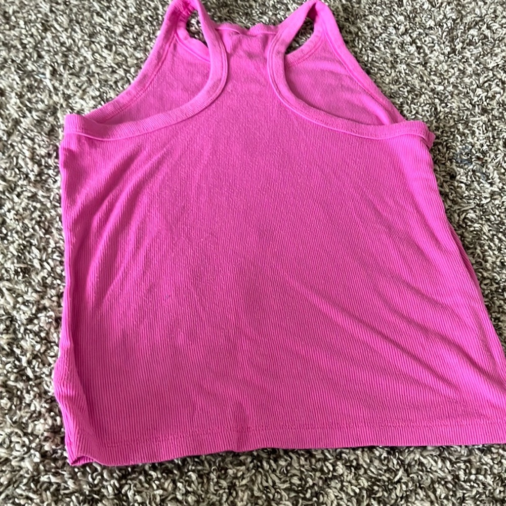 Pink Racerback Tank Top - Picture 3 of 3